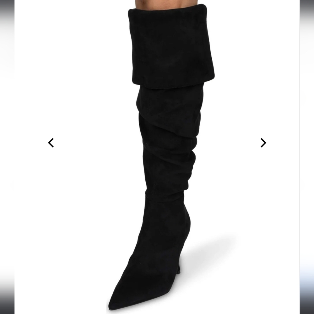 Jeffery Campbell Acclaim Thigh High Faux Suede Boot Designer Luxury #67